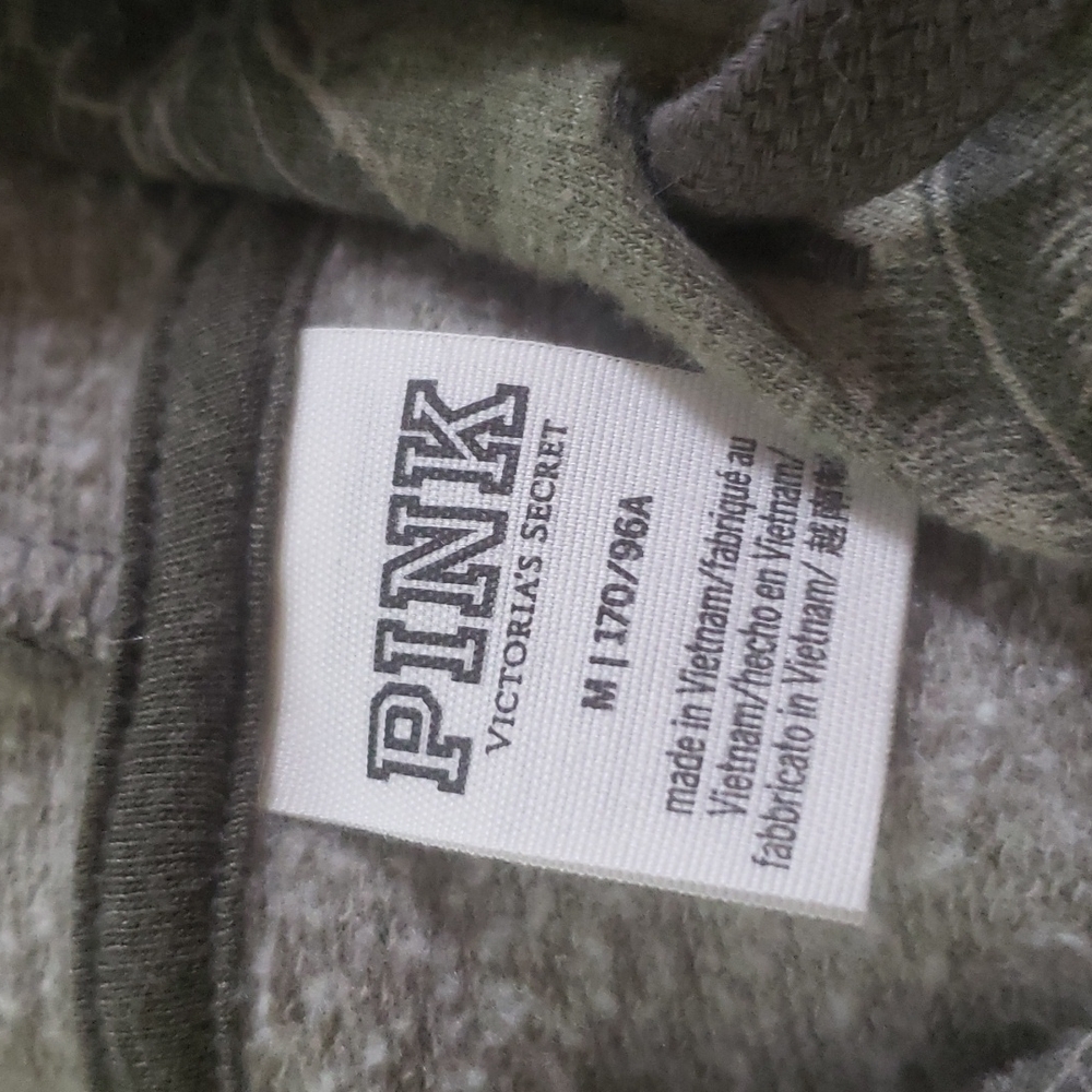 Victoria's Secret PINK Everyday Lounge Hoodie Sweatshirt Tropical Leaves Floral - Picture 6 of 6